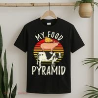 My Food Pyramid Meat Eater Carnivore Diet Food Nutrition Fun T-Shirt thumb 2