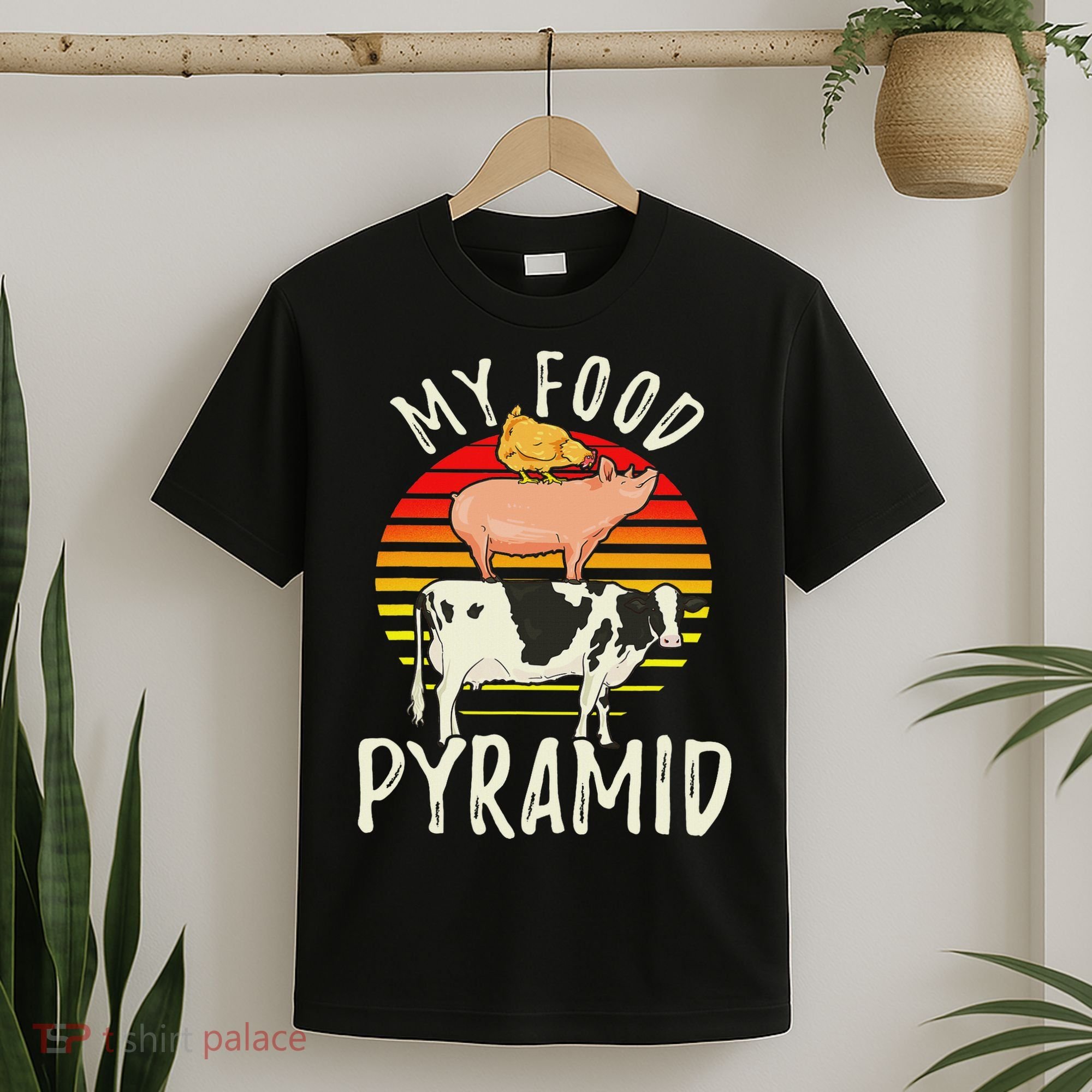 My Food Pyramid Meat Eater Carnivore Diet Food Nutrition Fun T-Shirt