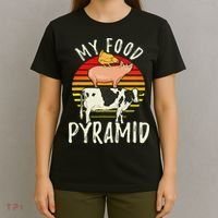 My Food Pyramid Meat Eater Carnivore Diet Food Nutrition Fun T-Shirt thumb 4