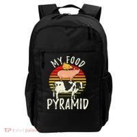 My Food Pyramid Meat Eater Carnivore Diet Food Nutrition Fun Backpack thumb 0