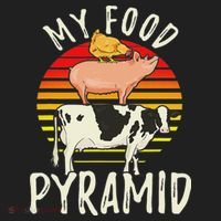 My Food Pyramid Meat Eater Carnivore Diet Food Nutrition Fun Beanie thumb 2