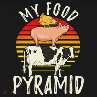 My Food Pyramid Meat Eater Carnivore Diet Food Nutrition Fun Women's Hoodie thumb 2