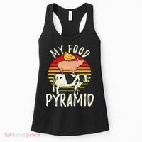 My Food Pyramid Meat Eater Carnivore Diet Food Nutrition Fun Women's Tank Top thumb 0