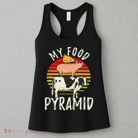 My Food Pyramid Meat Eater Carnivore Diet Food Nutrition Fun Women's Tank Top thumb 3