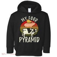 My Food Pyramid Meat Eater Carnivore Diet Food Nutrition Fun Toddler Hoodie thumb 0