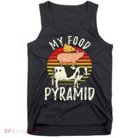 My Food Pyramid Meat Eater Carnivore Diet Food Nutrition Fun Tank Top thumb 0