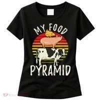 My Food Pyramid Meat Eater Carnivore Diet Food Nutrition Fun Women's T-Shirt thumb 0