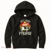 My Food Pyramid Meat Eater Carnivore Diet Food Nutrition Fun Kids Hoodie thumb 0
