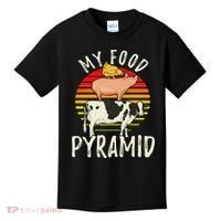 My Food Pyramid Meat Eater Carnivore Diet Food Nutrition Fun Kids T-Shirt thumb 0