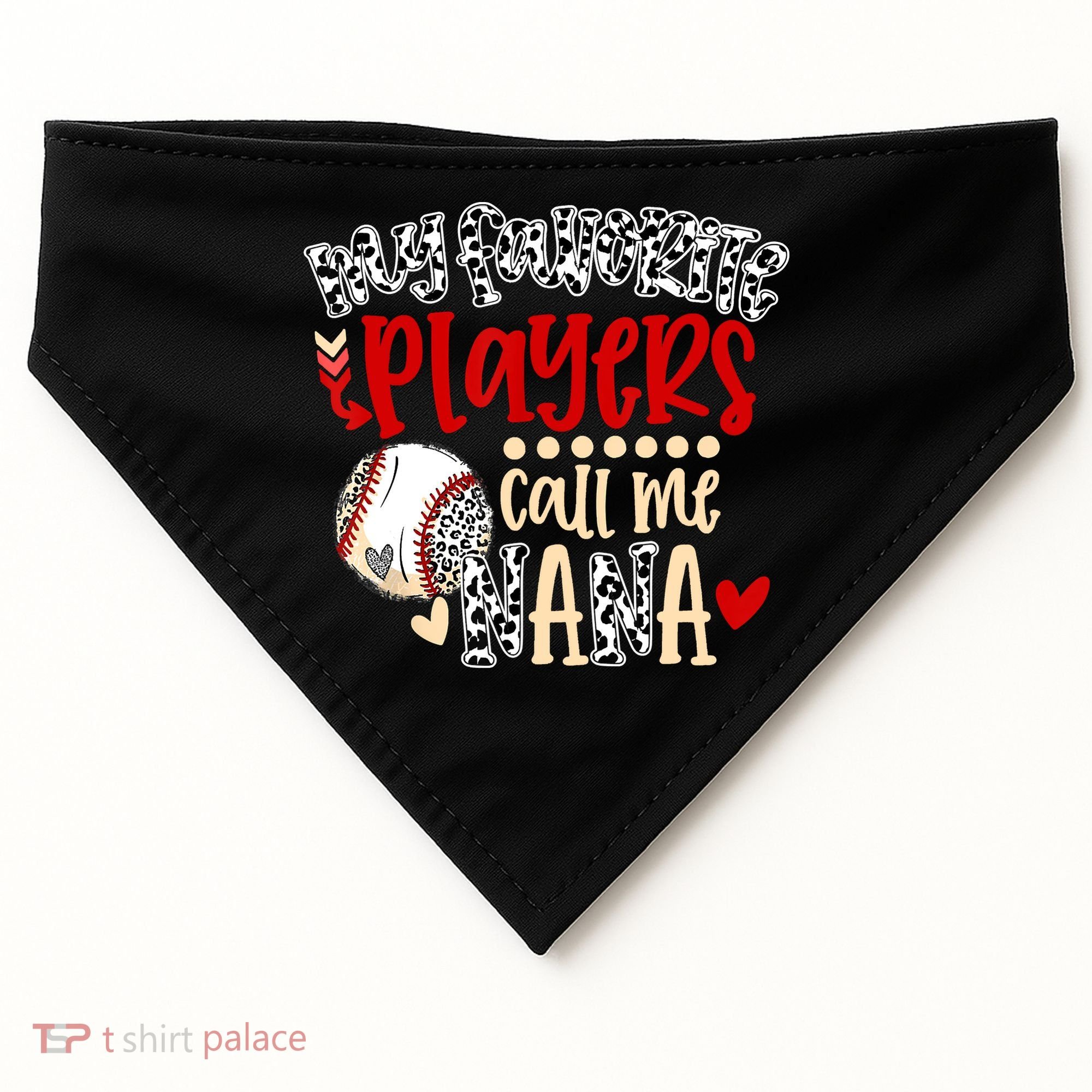 My Favorite Player Calls Me Nana Baseball USA-Made Doggie Bandana