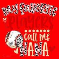 My Favorite Player Calls Me Nana Baseball Santa Hat thumb 1