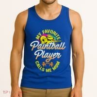 My Favorite Paintball Player Calls Me Mom Cute Gift Tank Top thumb 3