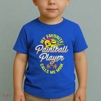 My Favorite Paintball Player Calls Me Mom Cute Gift Toddler T-Shirt thumb 2