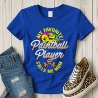 My Favorite Paintball Player Calls Me Mom Cute Gift Women's T-Shirt thumb 3