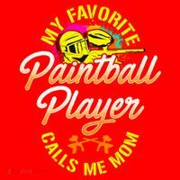 My Favorite Paintball Player Calls Me Mom Cute Gift Santa Hat thumb 1
