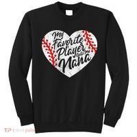 My Favorite Player Calls Me Nana Baseball Heart Cute Grandma Sweatshirt thumb 0