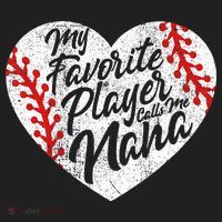 My Favorite Player Calls Me Nana Baseball Heart Cute Grandma Hat thumb 2