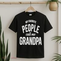 My Favorite People Call Me Grandpa Shirt Funny Fathers Day T-Shirt thumb 2