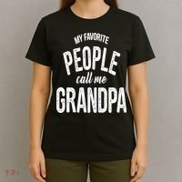 My Favorite People Call Me Grandpa Shirt Funny Fathers Day T-Shirt thumb 4