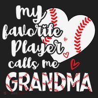 My Favorite Player Calls Me Grandma Funny Baseball Grandma Beanie thumb 2