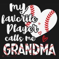 My Favorite Player Calls Me Grandma Funny Baseball Grandma Women's Hoodie thumb 2