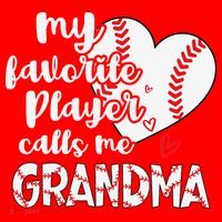 My Favorite Player Calls Me Grandma Funny Baseball Grandma Santa Hat thumb 1
