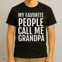 My Favorite People Call Me Grandpa T-Shirt thumb 3
