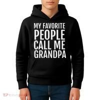 My Favorite People Call Me Grandpa Kids Hoodie thumb 4