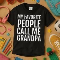 My Favorite People Call Me Grandpa Kids T-Shirt thumb 3