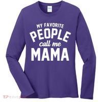 My Favorite People Call Me Mama Women's Long Sleeve Shirt thumb 0