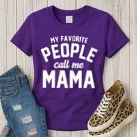 My Favorite People Call Me Mama Women's T-Shirt thumb 3