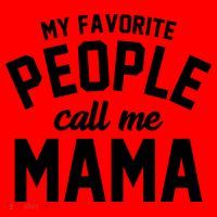 My Favorite People Call Me Mama Santa Hat thumb 1