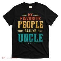 My Favorite People Call Me Uncle Funny Fathers Day T-Shirt thumb 0