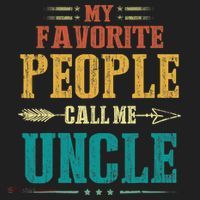 My Favorite People Call Me Uncle Funny Fathers Day Beanie thumb 2