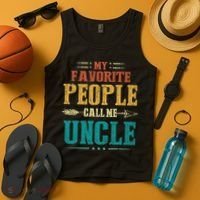 My Favorite People Call Me Uncle Funny Fathers Day Tank Top thumb 4