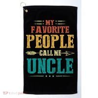 My Favorite People Call Me Uncle Funny Fathers Day Golf Towel thumb 0