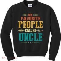 My Favorite People Call Me Uncle Funny Fathers Day Kids Sweatshirt thumb 0