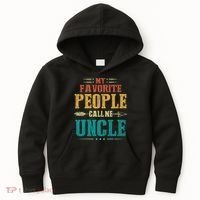 My Favorite People Call Me Uncle Funny Fathers Day Kids Hoodie thumb 0