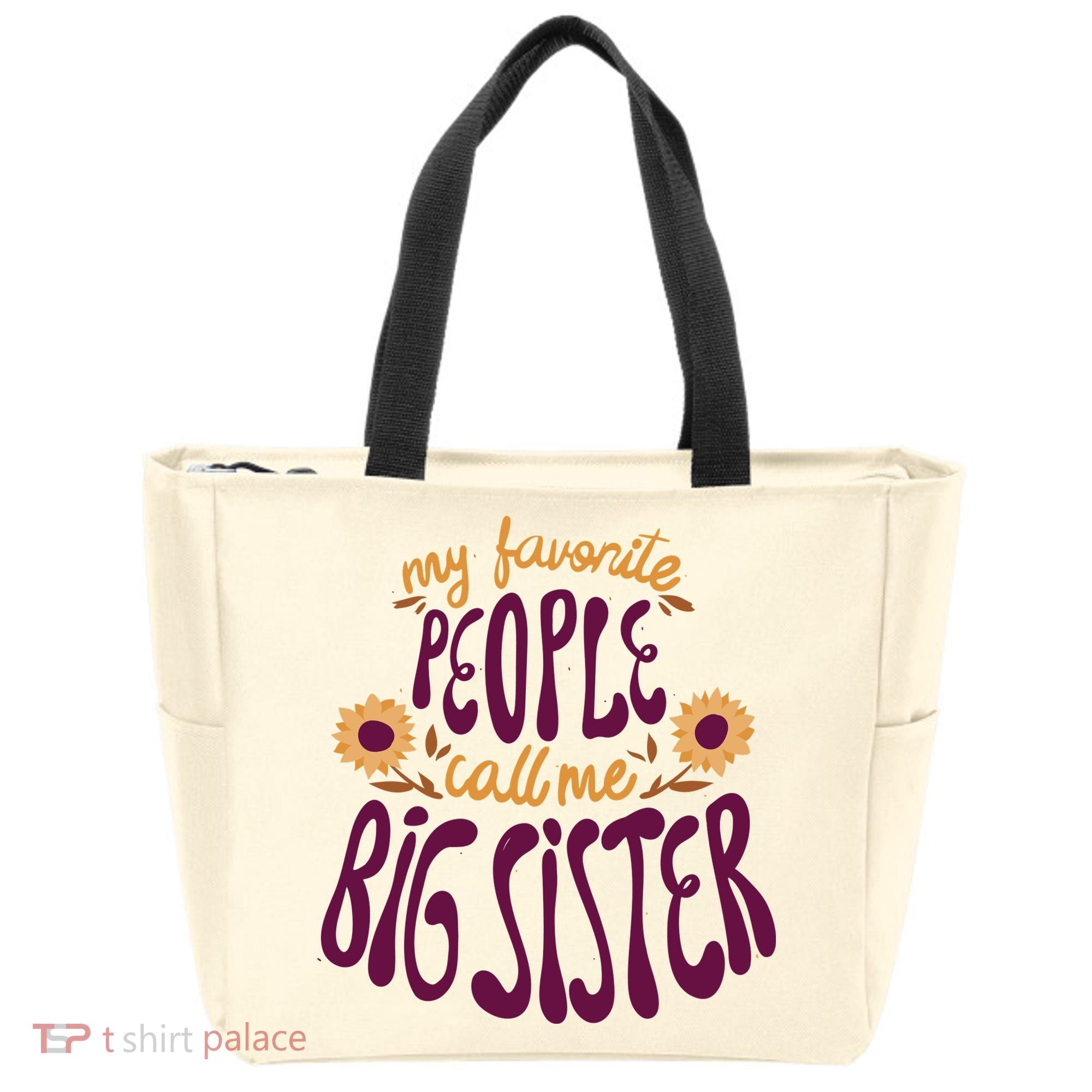 My Favorite People Call Me Big Sister Cute Gift Tote Bag