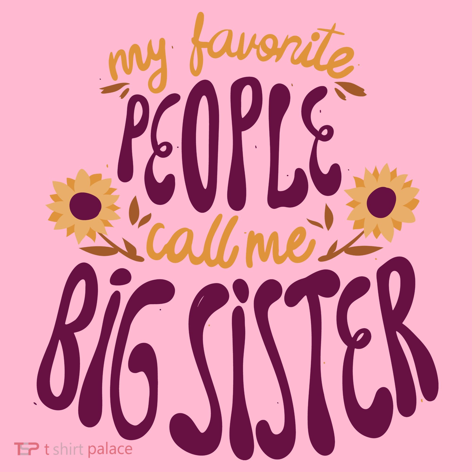 My Favorite People Call Me Big Sister Cute Gift Coaster