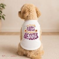 My Favorite People Call Me Big Sister Cute Gift Doggie Tank thumb 2