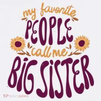 My Favorite People Call Me Big Sister Cute Gift Women's Hoodie thumb 2