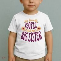My Favorite People Call Me Big Sister Cute Gift Toddler T-Shirt thumb 2
