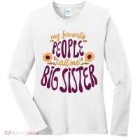 My Favorite People Call Me Big Sister Cute Gift Women's Long Sleeve Shirt thumb 0