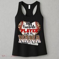 My Favorite Player Calls Me Nana Baseball Leopard Grandma, Mother's Day Women's Tank Top thumb 3