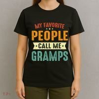 My Favorite People Call Me Gramps T-Shirt thumb 4