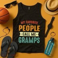 My Favorite People Call Me Gramps Tank Top thumb 4