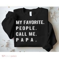 My Favorite People Call Me Papa xmas family matching Sweatshirt thumb 2