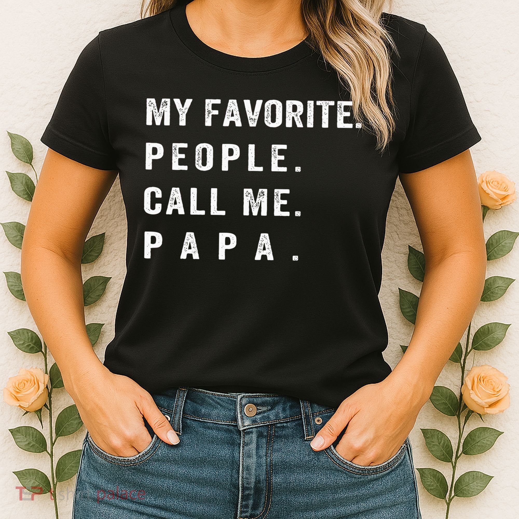 My Favorite People Call Me Papa xmas family matching Women's T-Shirt