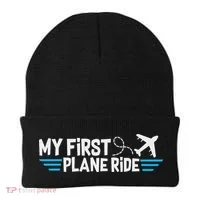 My First Plane Ride My 1st Flight Airplane Beanie thumb 0